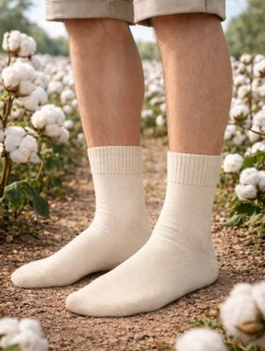 Přírodní ponožky 100% bavlněné froté 199