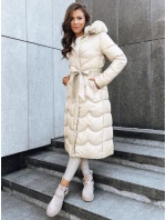 Dámský zimní kabát SCARLET white FashionStreet TY5516 Dámský zimní kabát SCARLET white FashionStreet TY5516