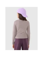 Dívčí úzký hladký rukáv s dlouhým rukávem 4F 4FJRSS25TLONF505-83S