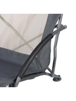 55x58x64cm Skládací šedé ploché cestovní sedadlo s polštáři