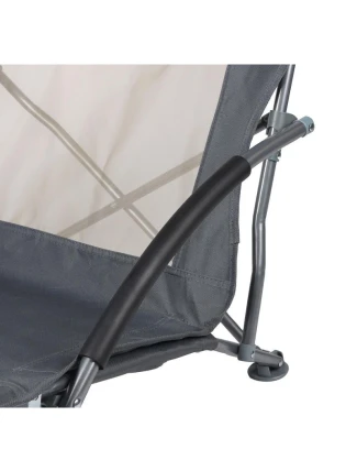 55x58x64cm Skládací šedé ploché cestovní sedadlo s polštáři