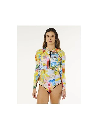 Dámská neoprenová kombinéza RIP CURL G-Bomb 1,5 mm Ls Fz Full Spring, vícebarevná Dámská neoprenová kombinéza RIP CURL G-Bomb 1,5 mm Ls Fz Full Spring, vícebarevná