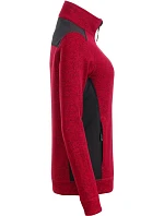 Daiber JN 861 Dámská pracovní pletená fleece bunda - Strong 02.0861 red melange/black Daiber JN 861 Dámská pracovní pletená fleece bunda - Strong 02.0861 red melange/black
