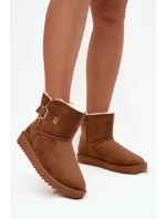 Dámské sněhule s přezkou Wrangler 20253091.37B Camel