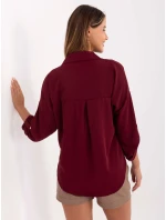 MI košile KS 4192.34 kaštanová