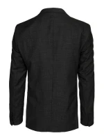 Pánské jednořadové sako černé FashionStreet MX0638