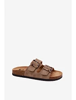 Dámské pantofle Khaki s přezkami Lee Cooper LCW-26-35-4451L