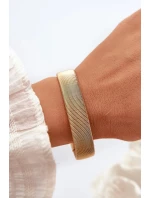 Dámský elastický zlatý náramek z nerezové oceli