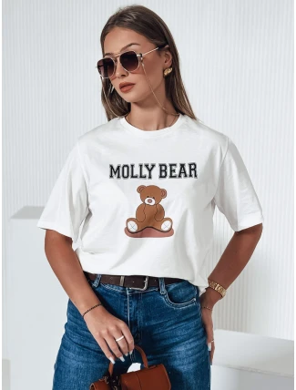 Dámské tričko MOLBER ecru FashionStreet RY2571