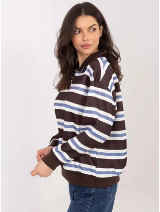 Damska bluza z rozpinana stójką Goodlookin czekoladowa (9981)