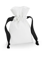 Westford Mill W 121 Bavlněný pytel s dárkovou stuhou 50.0121 soft white/black