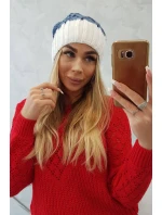 Milano fleecová čepice K203 denim+ecru Milano fleecová čepice K203 denim+ecru