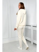 Svetr set Mikina + Kalhoty světle béžová