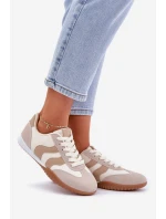 Klasické Dámské Tenisky Z Eko Kůže Béžové Maretina