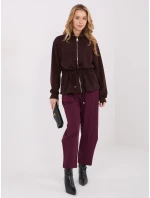 Mikina MJ BL H5036.16 tmavě hnědá