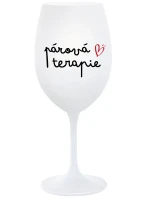 PÁROVÁ TERAPIE - bílá sklenice na víno 350 ml PÁROVÁ TERAPIE - bílá sklenice na víno 350 ml