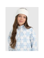 4FWarm oversize dívčí fleece s potiskem 4F 4FJRAW25TFLEF440-90A