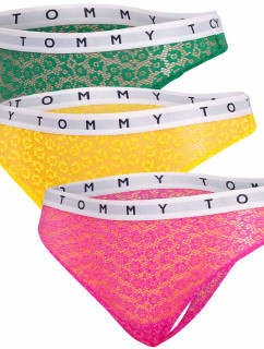 Tommy Hilfiger 3Pack tanga kalhotky UW0UW025240Y0 Yellow/Green/Pink