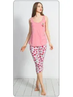 Dámské pyžamo kapri Jahoda Dámské pyžamo kapri Jahoda