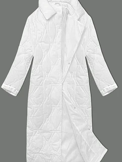 Dámský kabát oversize bílý (5M3177-281)