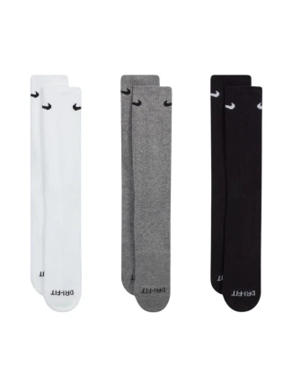 Ponožky Nike Everyday Plus Cushioned 3 páry bílé, šedé, černé SX6888 964