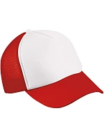 Daiber MB 71 Dětská 5 panelová síťovaná kšiltovka 03.0071 white/red
