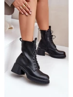 Zateplené dámské boty z přírodní kůže Černé Vinceza 66671 Zateplené dámské boty z přírodní kůže Černé Vinceza 66671