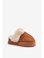 Dámské Sněhové Pantofle Na Silné Podešvi S Kožíškem Camel Doriola