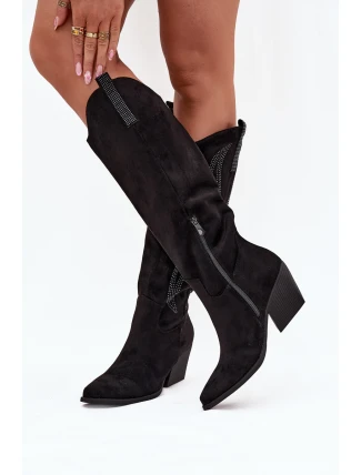 Dámské Kovalové Boty S Dekorací Na Podpatku Černé Jovina Dámské Kovalové Boty S Dekorací Na Podpatku Černé Jovina