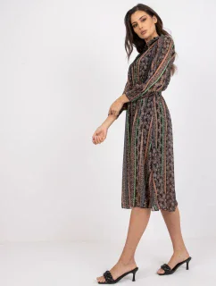 Šaty DHJ SK 15177 1.04P černá a béžová