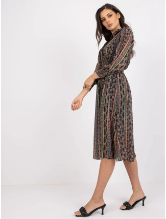 Šaty DHJ SK 15177 1.04P černá a béžová