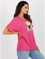 Dámská halenka LK BZ 509251.26X fuchsiová - FPrice Dámská halenka LK BZ 509251.26X fuchsiová - FPrice