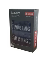 Pánské boxe 3PACK 4046-1003 Retro Černá - Mustang Pánské boxe 3PACK 4046-1003 Retro Černá - Mustang