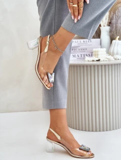 Sandály na podpatku model 215721 Step in style