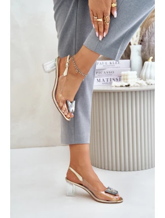 Sandály na podpatku  model 215721 Step in style