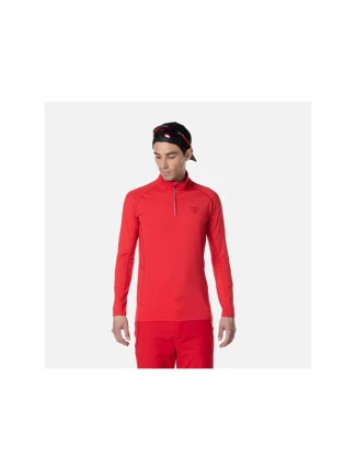 Rossignol Classique 1/2 Zip T-shirt red pánské