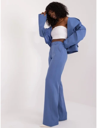 Dámské kalhoty LK SP 509579.22 Modrá jeans - Lakerta Dámské kalhoty LK SP 509579.22 Modrá jeans - Lakerta