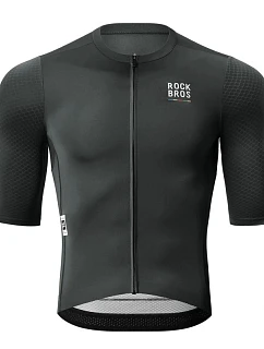 Cyklistický dres Rockbros 15220032001 ROAD TO SKY pro muže, s krátkým rukávem, velikost S – černý, pánský