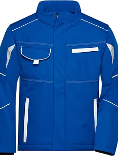 Daiber JN 853 Pracovní zimní softshellová bunda - Color 02.0853 royal/white