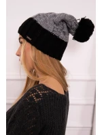 Paris fleecová čepice K212 šedá+černá Paris fleecová čepice K212 šedá+černá
