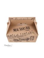 Rainbow Socks Jídlo Ponožky Box Burger Hranolky Pivo 5 párů