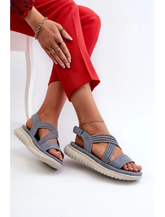 Lehké Dámské Pohodlné Sandály Na Suchý Zip Modré Ceclea Lehké Dámské Pohodlné Sandály Na Suchý Zip Modré Ceclea