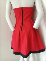 Dámské šaty 3442 červeno-černé - Nuance Dámské šaty 3442 červeno-černé - Nuance