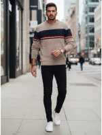 Pánský hnědý svetr FashionStreet WX2243z