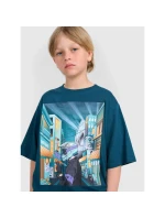 Chlapecké tričko oversize s potiskem 4F 4FJRAW25TTSHM3061-46S