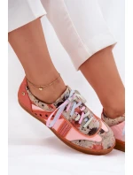 Dámské Kožené Tenisky Maciejka 06840-18 Oranžové