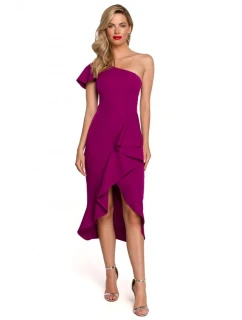 Dámské šaty K146 rubínové - Makover