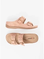 Trendy  sandály dámské růžové na klínku