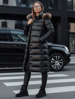 Dámská prošívaná zimní bunda s kapucí CROMBILA černá FashionStreet TY4100