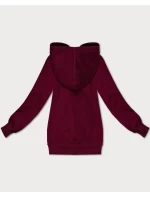 Dámská rozepínací mikina v třešňové barvě s kapucí S'West (B-12#) Dámská rozepínací mikina v třešňové barvě s kapucí S'West (B-12#)
